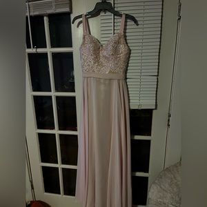 light pink prom dress